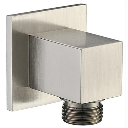 Dawn Kitchen WCA050400 Shower Wall Mount Supply Square Elbow; Brushed Nickel